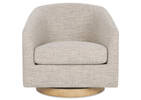 Caleb Swivel Armchair -Luly Taupe