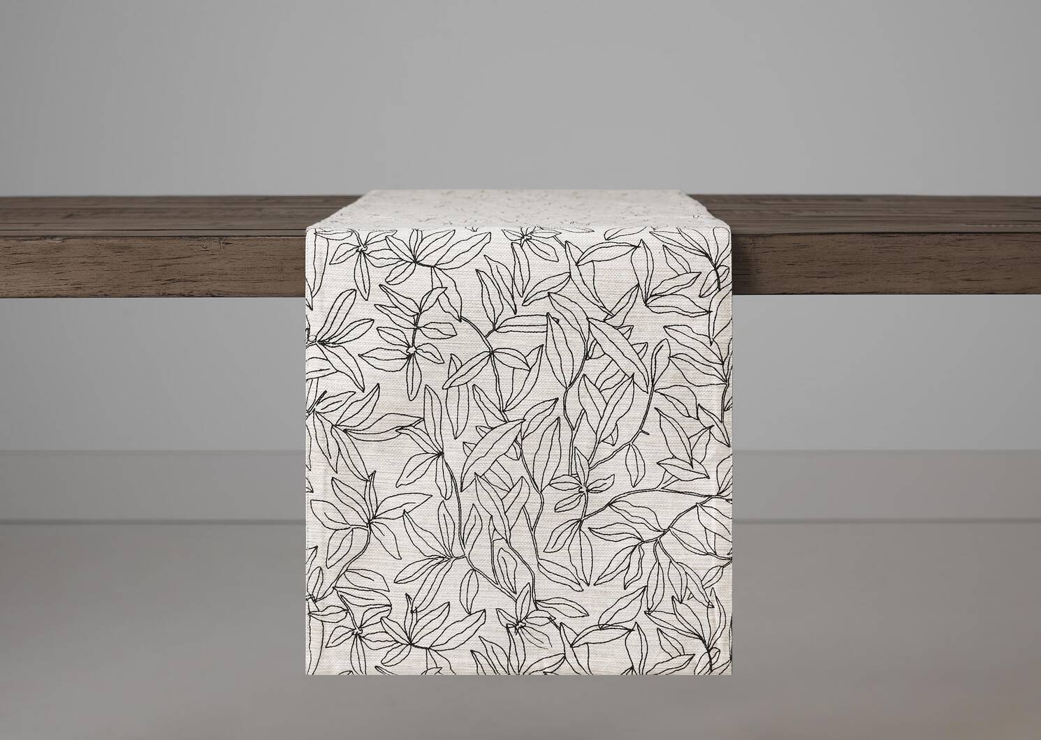 Joplin Floral Table Runner Oatmeal/Bl