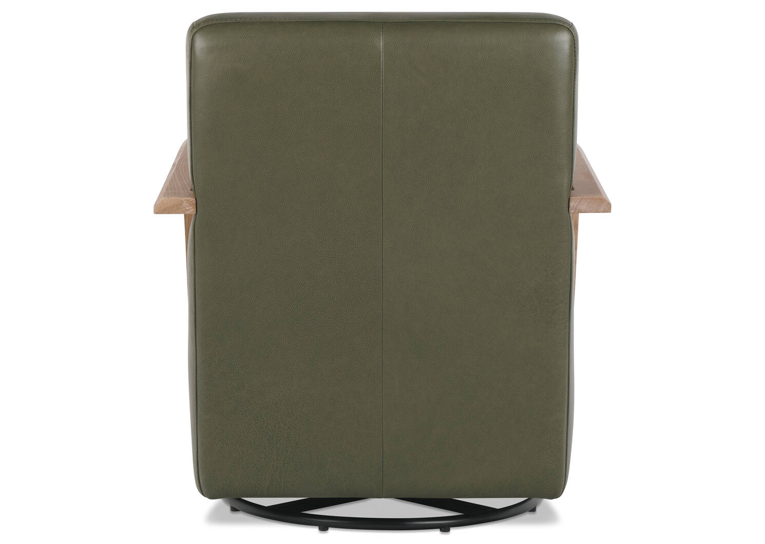 Fauteuil piv. en cuir Simone -Ari mousse