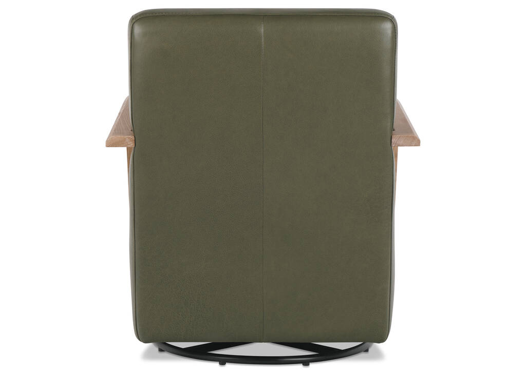 Fauteuil piv. en cuir Simone -Ari mousse