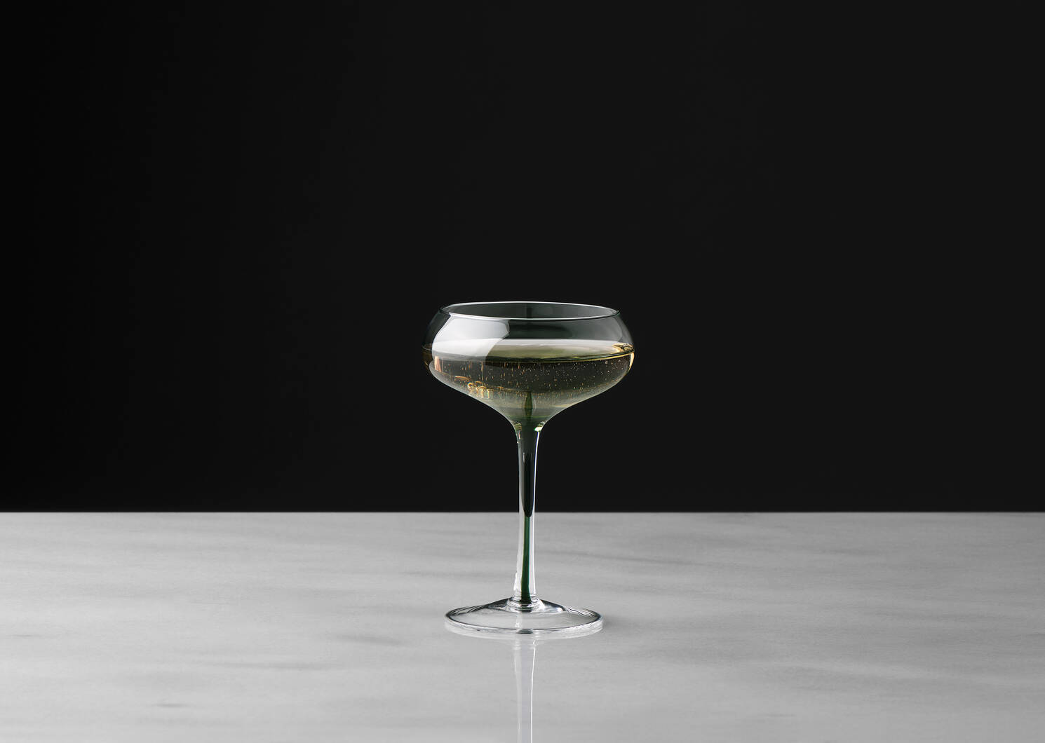 Maris Coupe Glass Clear/Green