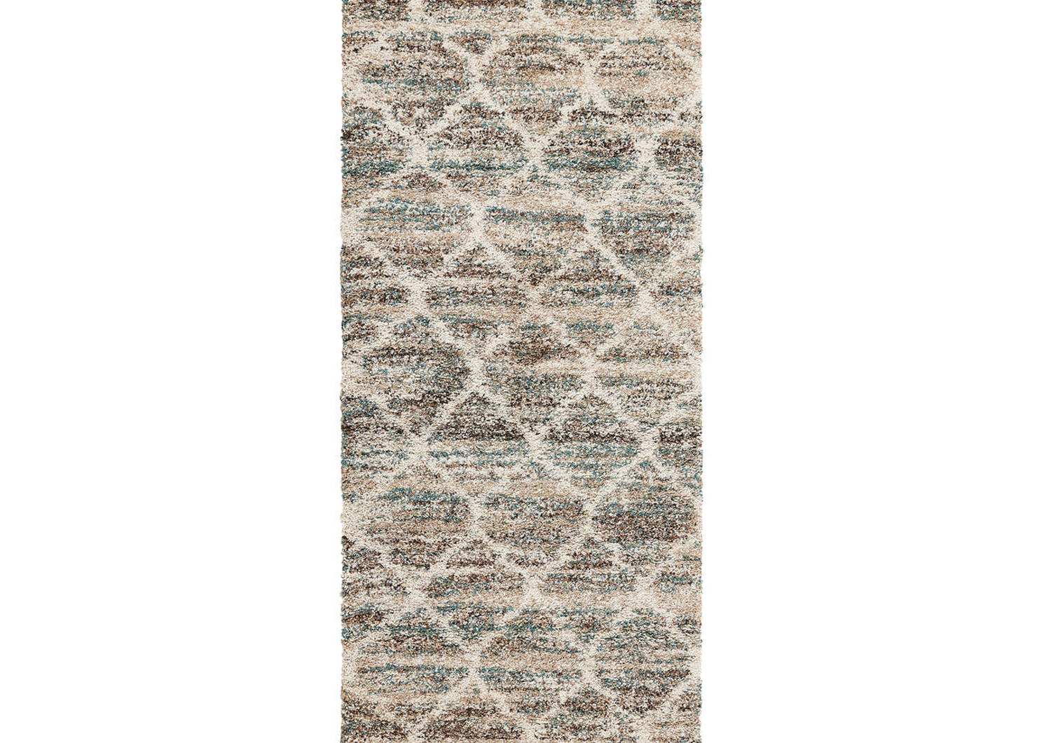 Tapis de couloir Brendon 32x79 bleu