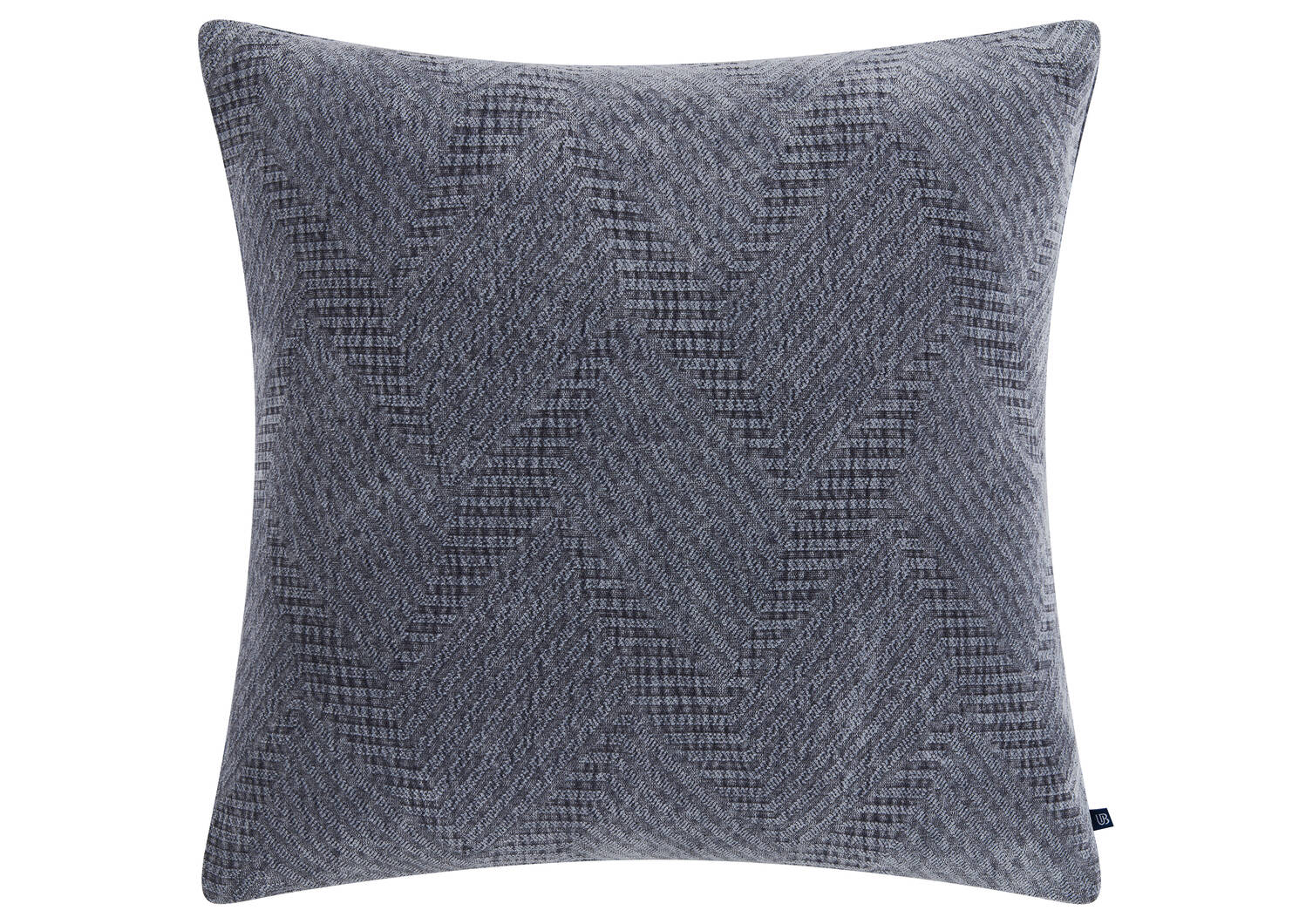 Coussin zigzag Noah 20x20 bleu mer