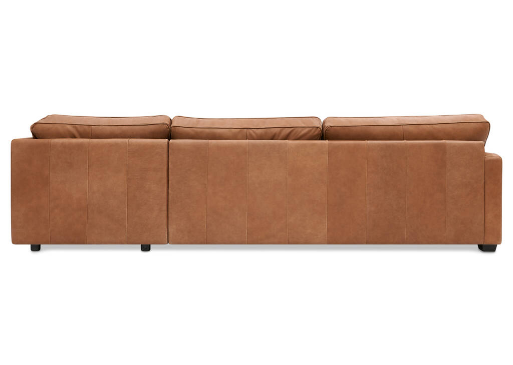 Canapé modulaire en cuir Burke personnalisé