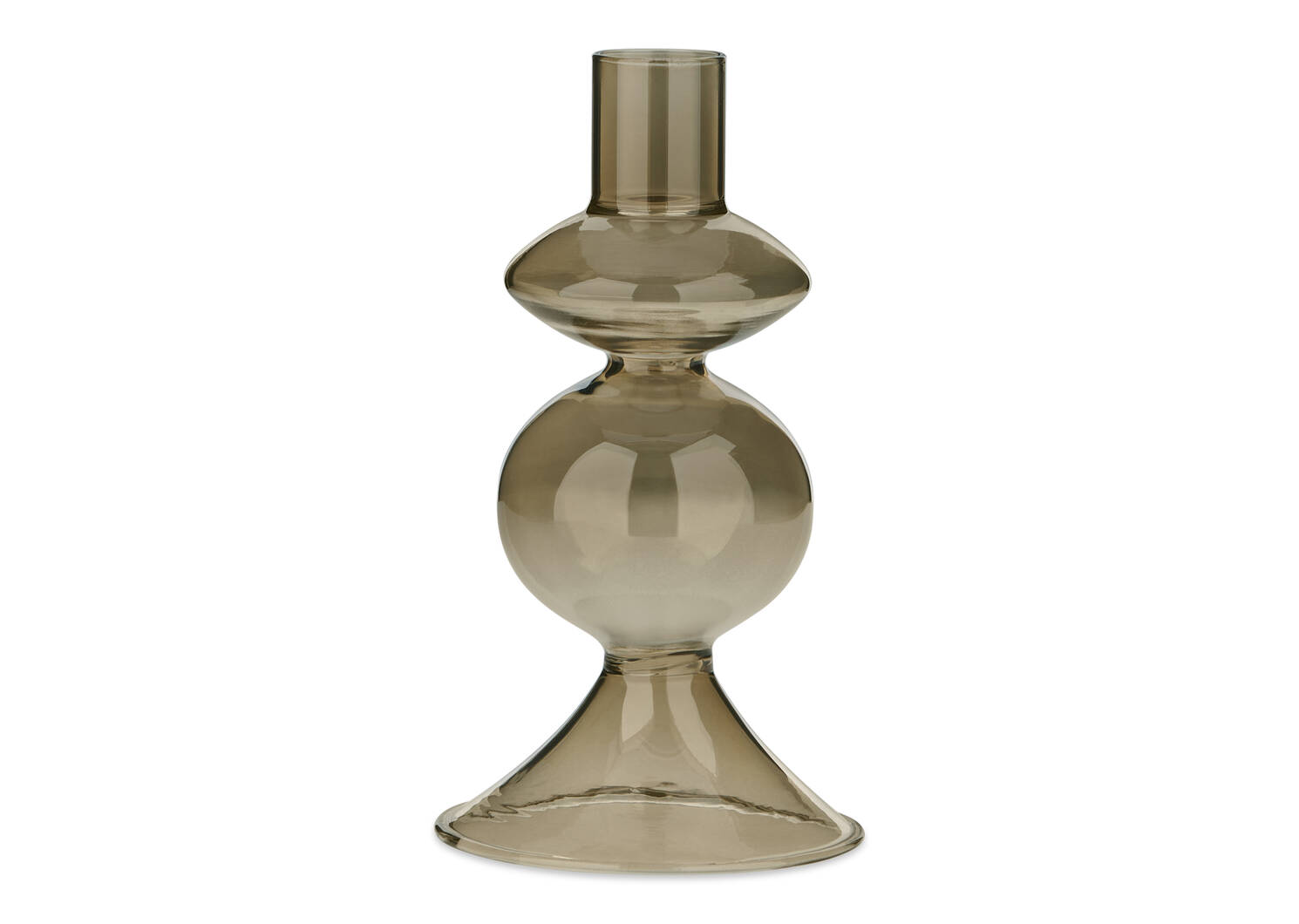 Bobbi Candle Holder Small Brown