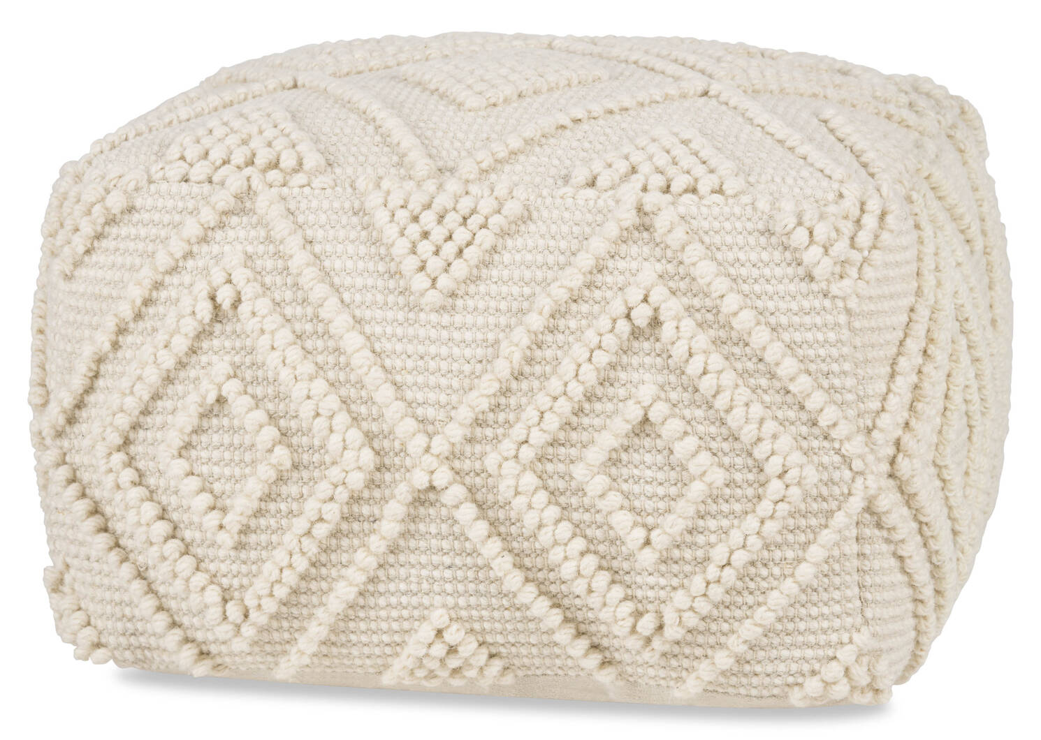 Olympia Pouf Ivory