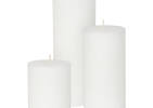 Cassa Candle 3x8 White Unscented