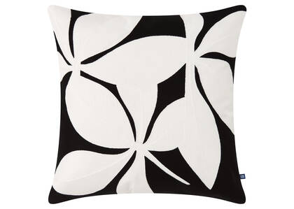 Coussin Visalia 20x20 noir/ivoire