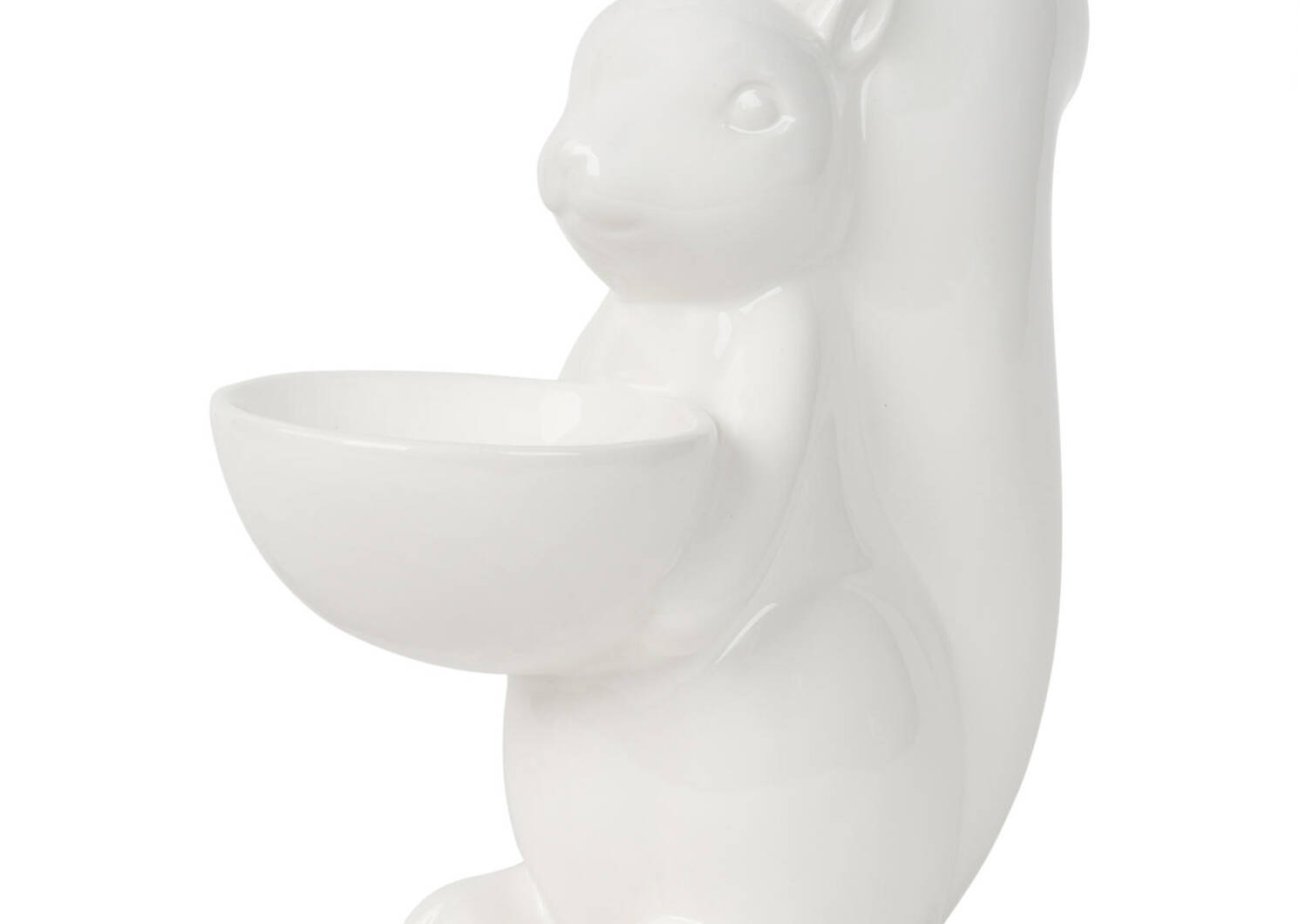Squirrel Dish White