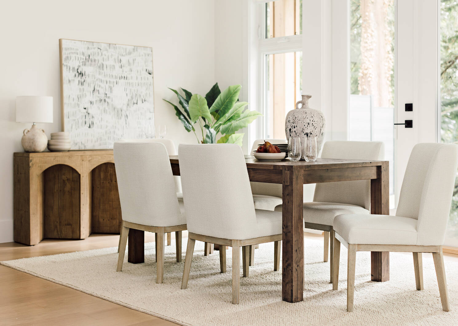 Ryan Dining Chair -Charlotte Ivory/Salt