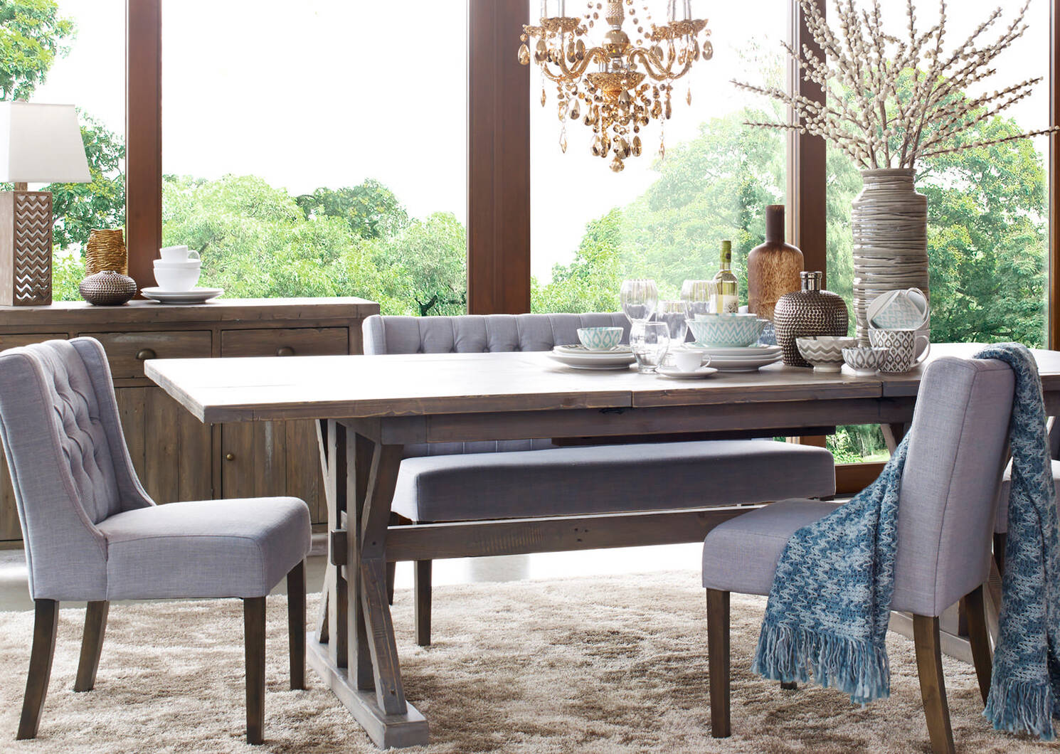 Chateau Ext Dining Table -Silvermoon