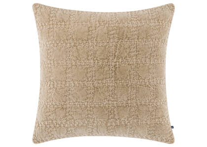 Morley Cotton Velvet Pillow 20x20 Sand