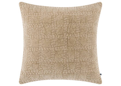 Morley Cotton Velvet Pillow 20x20 Sand