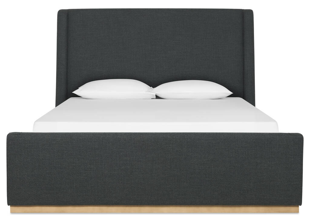 Lemieux Bed -Easton Charcoal, QUEEN