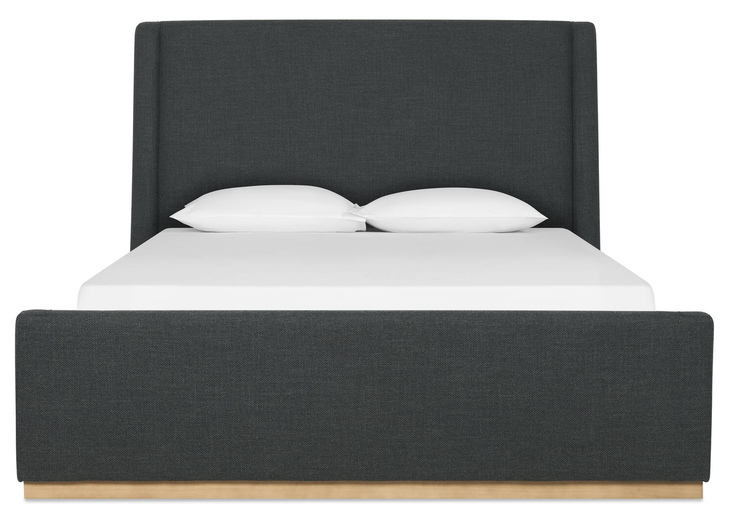 Lemieux Bed -Easton Charcoal, QUEEN