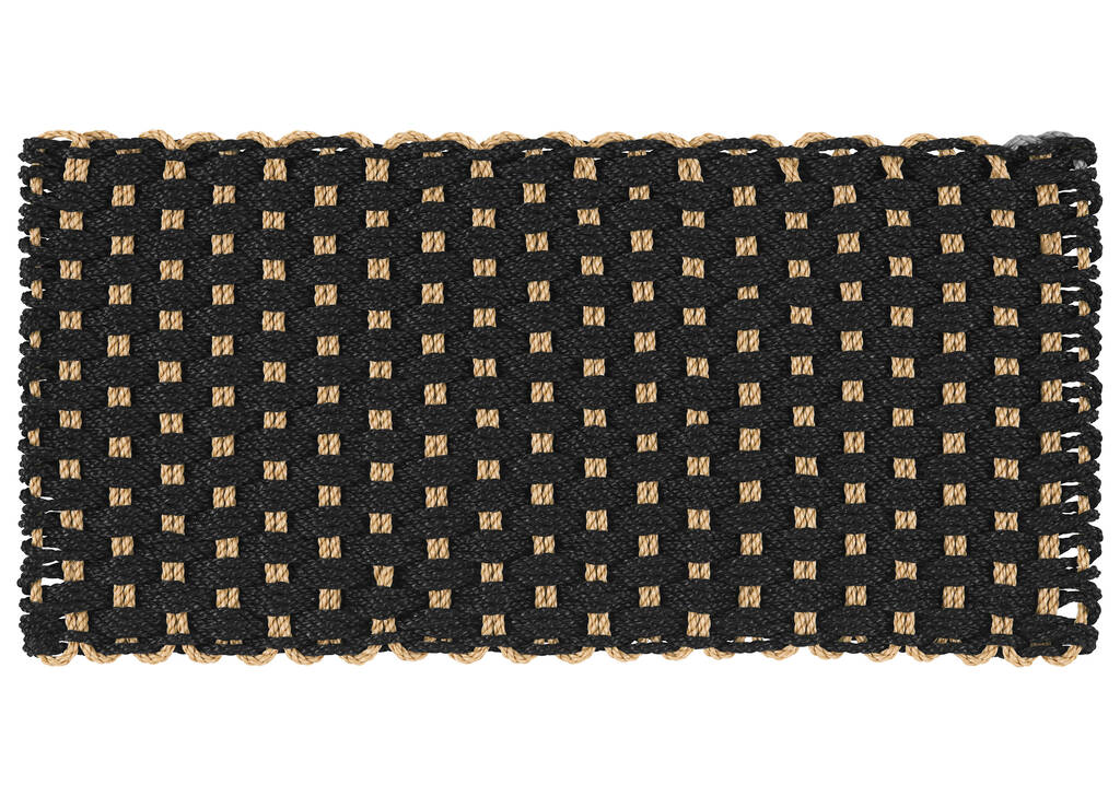 Paillasson tissé Rope noir