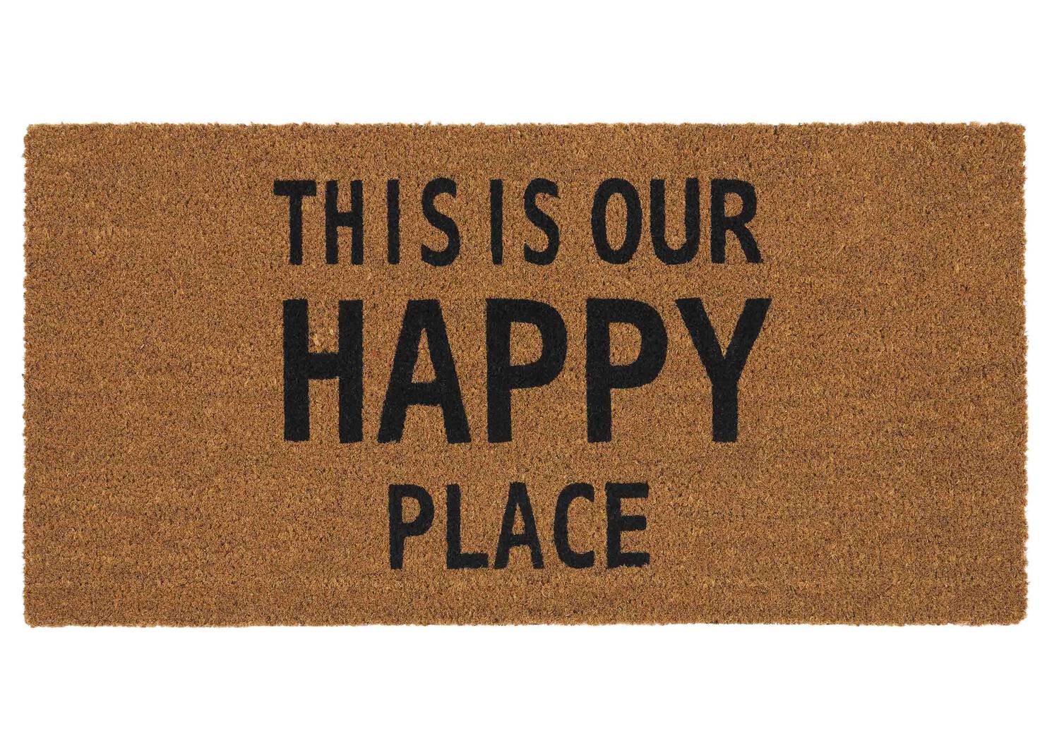 Happy Place Doormat Natural Urban Barn