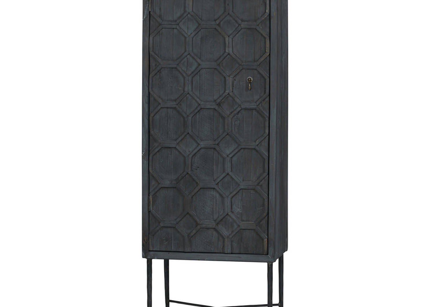 Amirah Tall Cabinet -Grey Pine