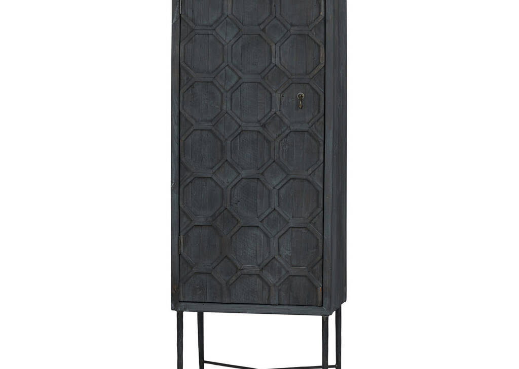 Amirah Tall Cabinet -Grey Pine