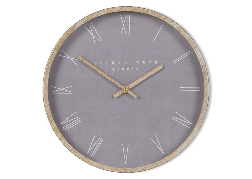 Calder Wall Clock Grey