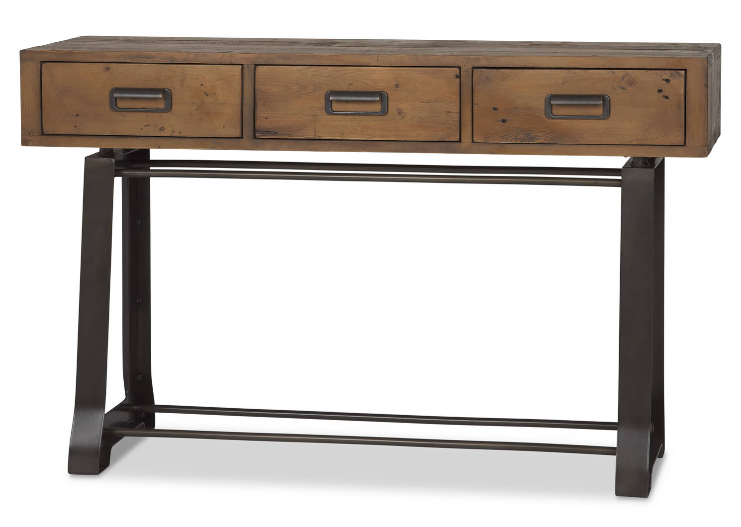 Table console Stapleton -Whisky brun