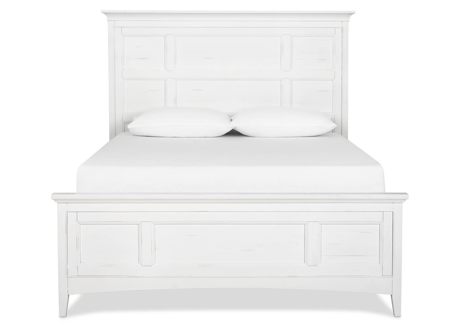 Grand lit rangement Parker -héron blanc