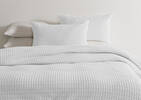 Carlin Cotton Duvet Set Queen White
