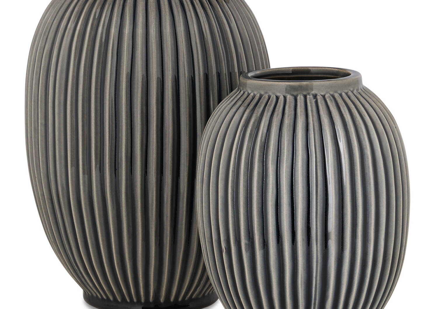 Vases Aubrey -noirs/lait