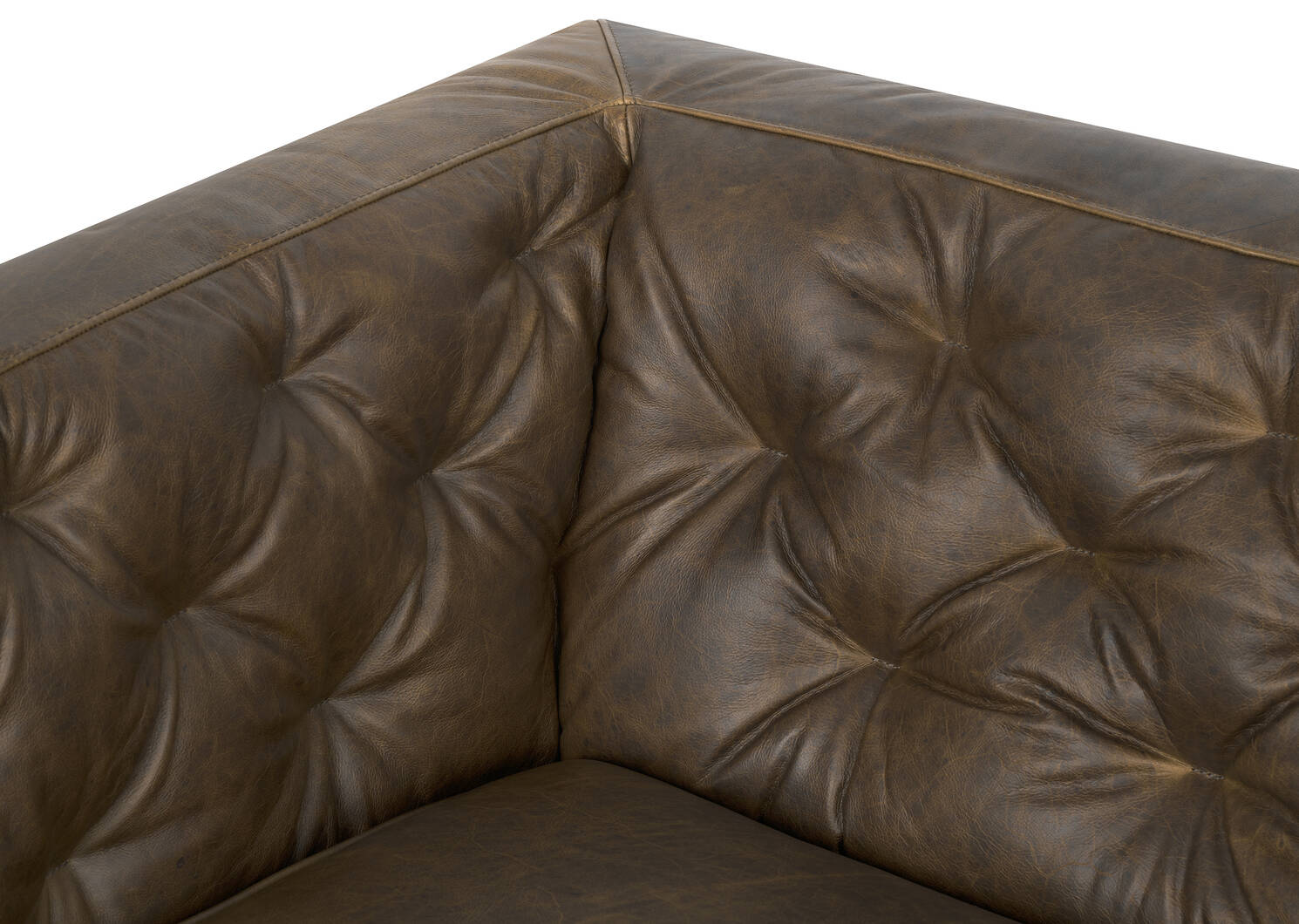 Marcello Leather Sofa -Waco Tobacco