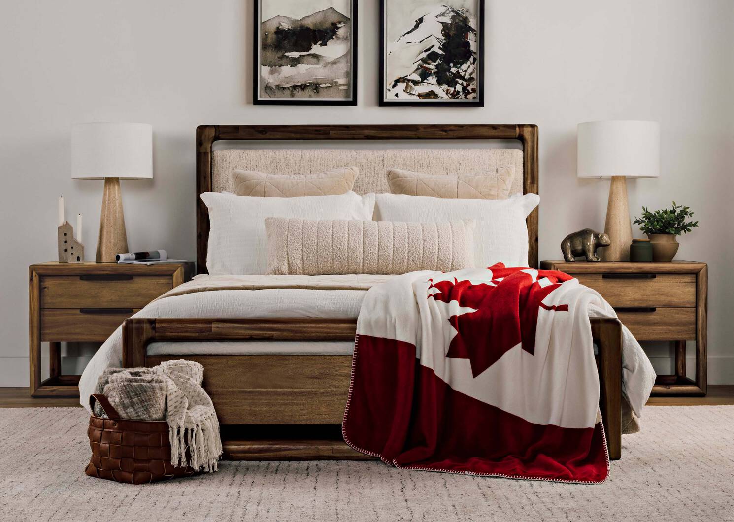 Canada Flag Sherpa Throw