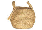 Estefany Tassel Basket Small Natural