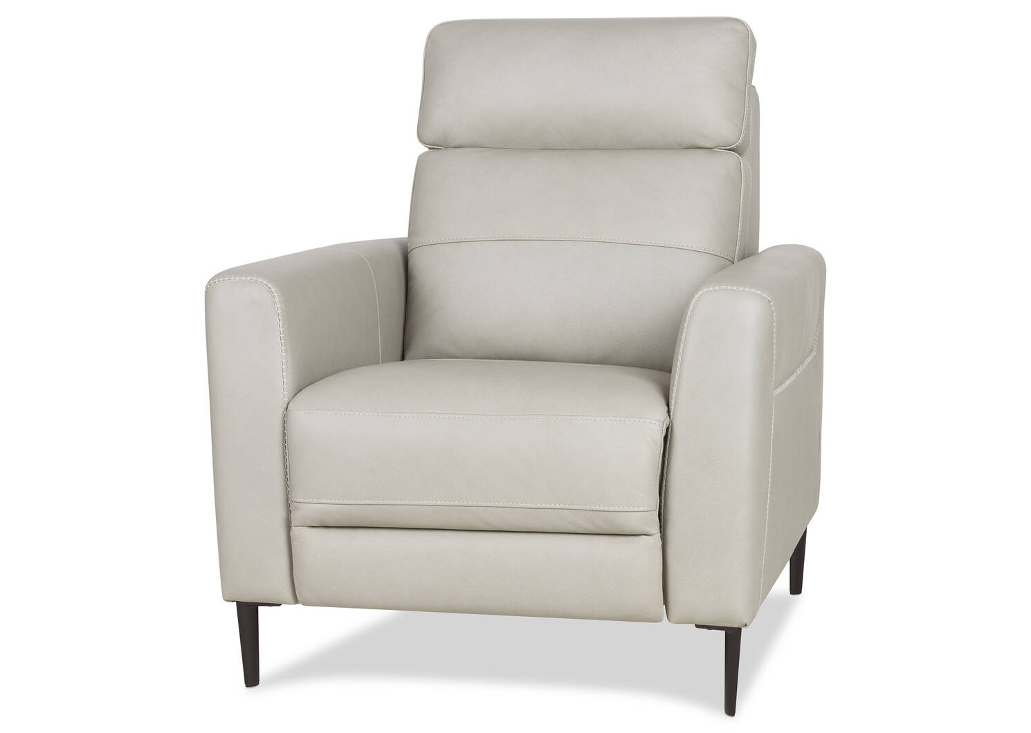 Pearson Leather Recliner -Ashby Dove