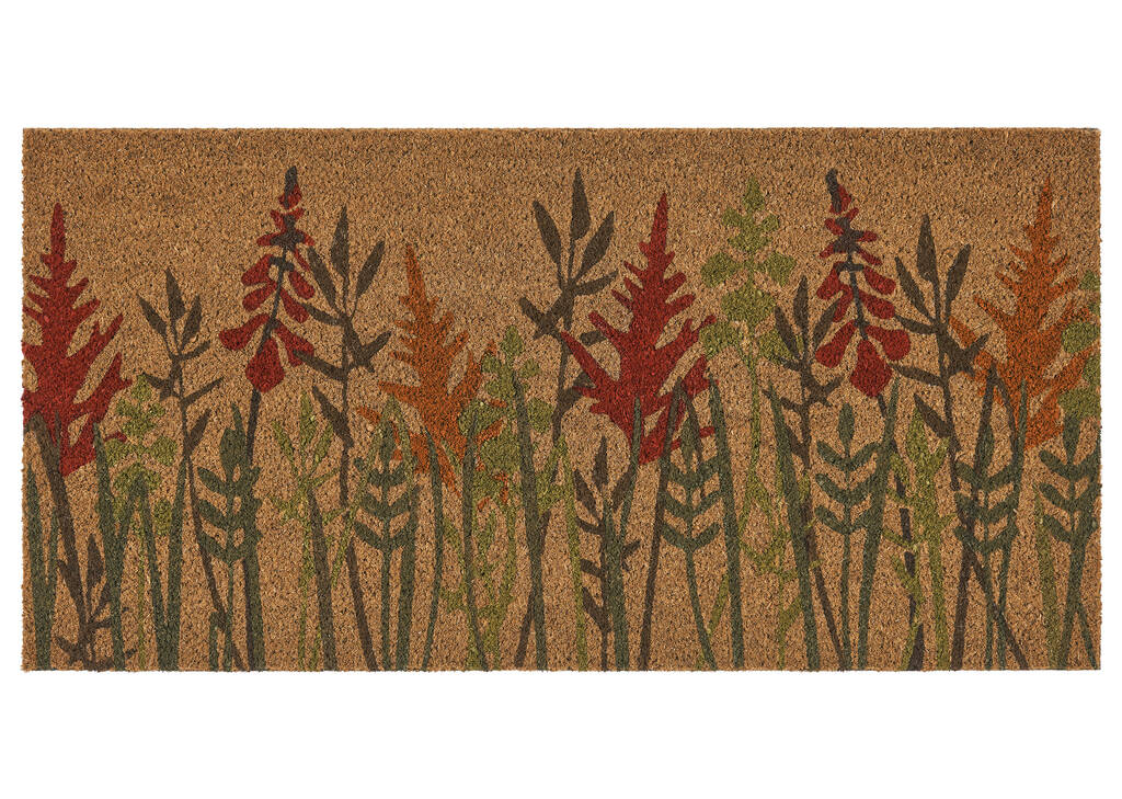 Floral Doormat Natural