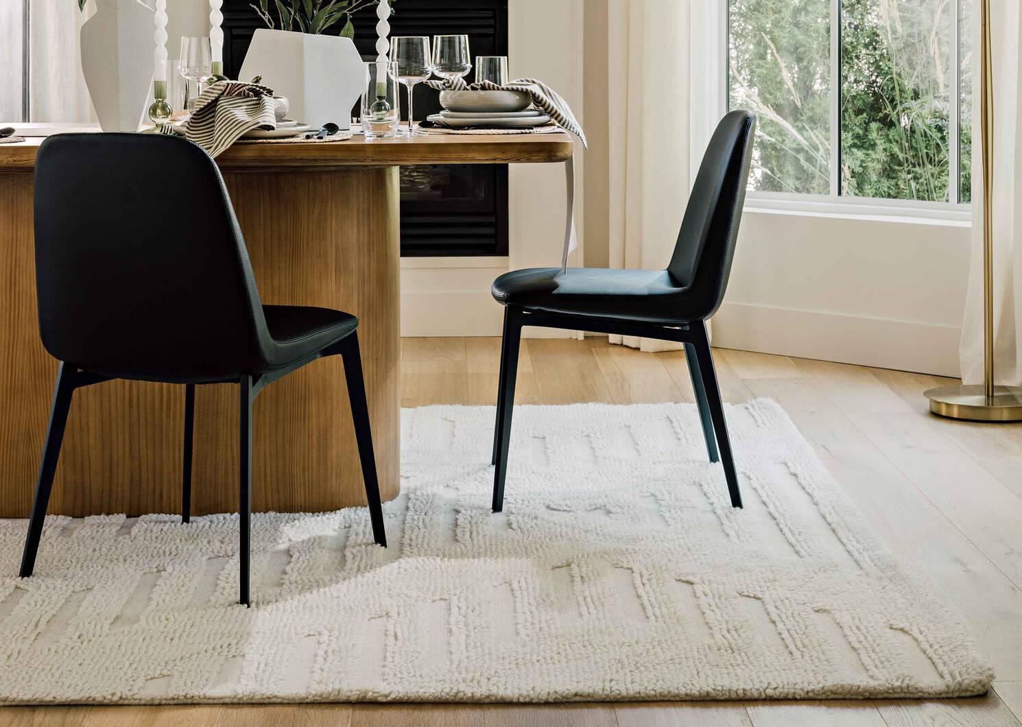 Barrett Wool Rug 96x120 Ivory