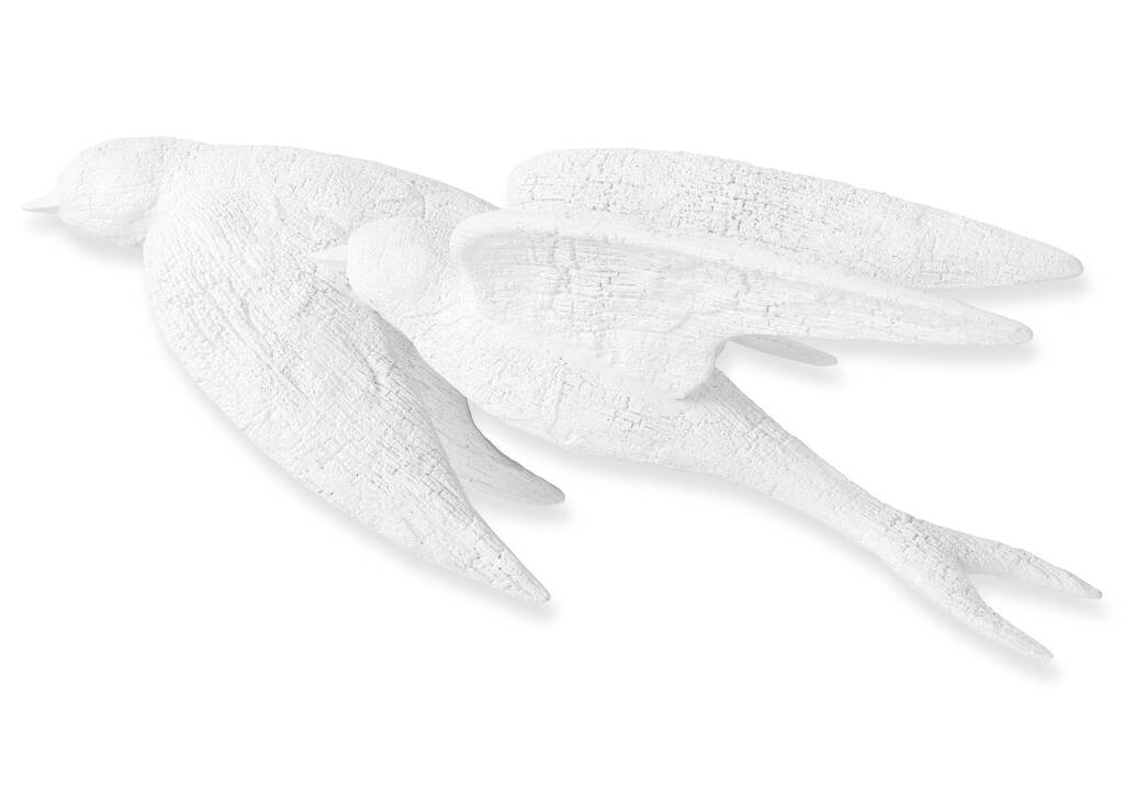Swallows I Wall Decor White