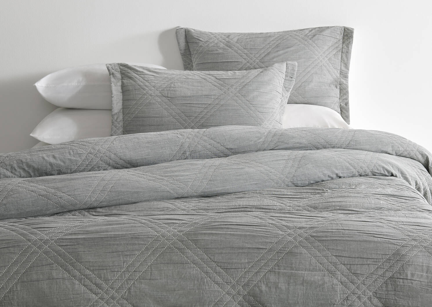 Veda Cotton Duvet Set Grey