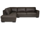 Boone Leather Sofa Chaise -Grey, LCF