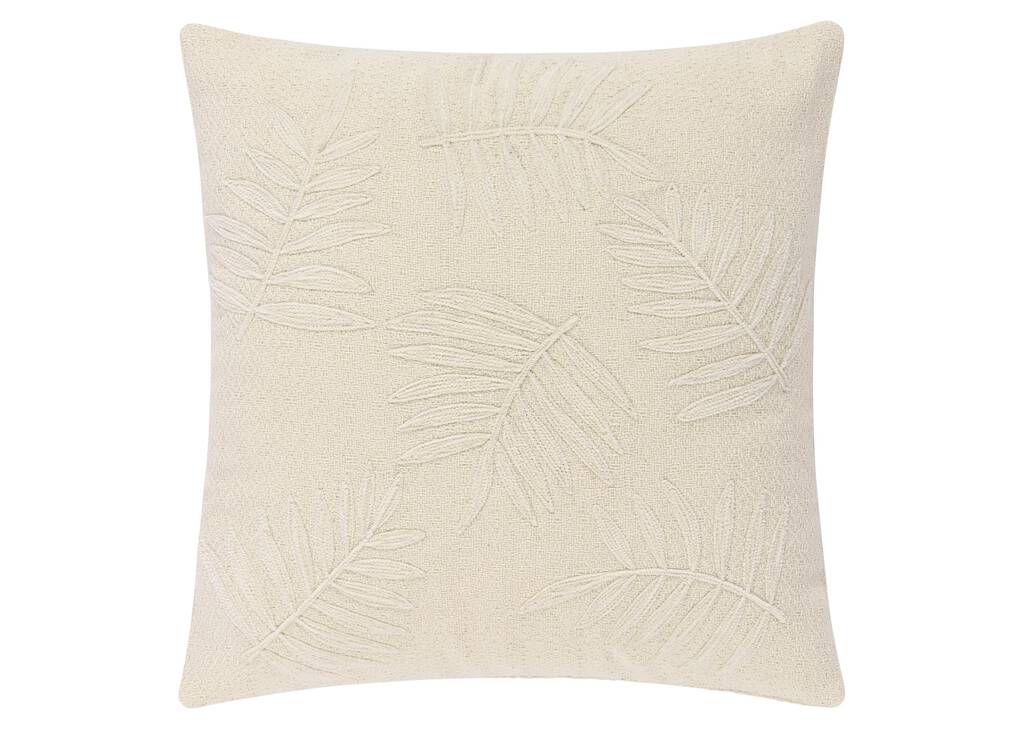 Coussin palm. Paulo 20x20 ivoire/naturel