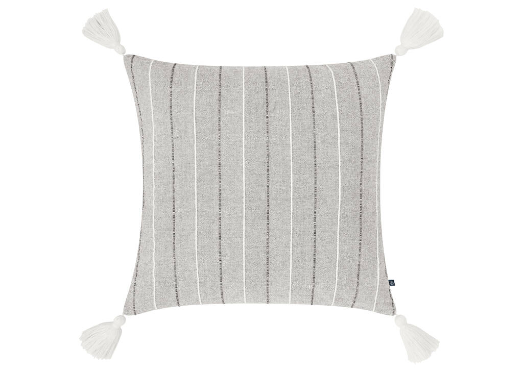 Coussin coton Waterson 20x20 gris pâle