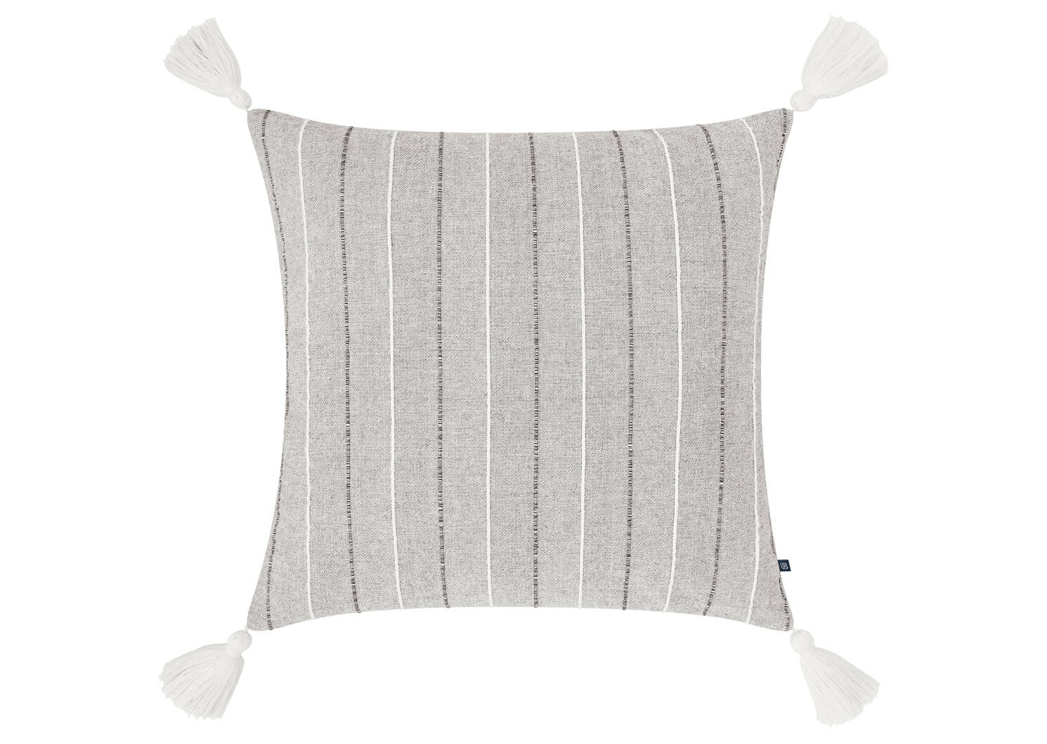 Coussin coton Waterson 20x20 gris pâle