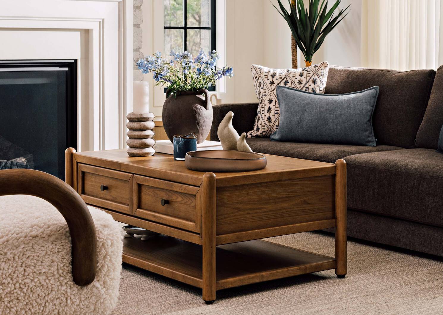 Petit vase Merrill brun