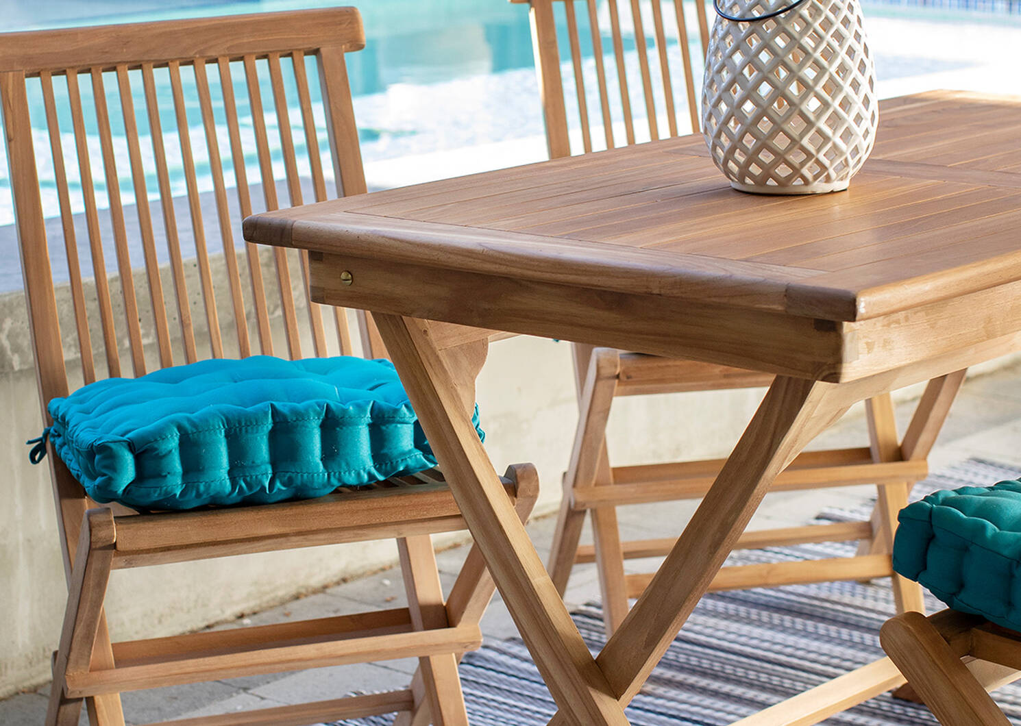 Galiano 5PC Patio Set -Teak Natural