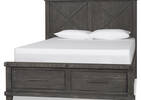 Ironside Storage Bed -Smoke, KING