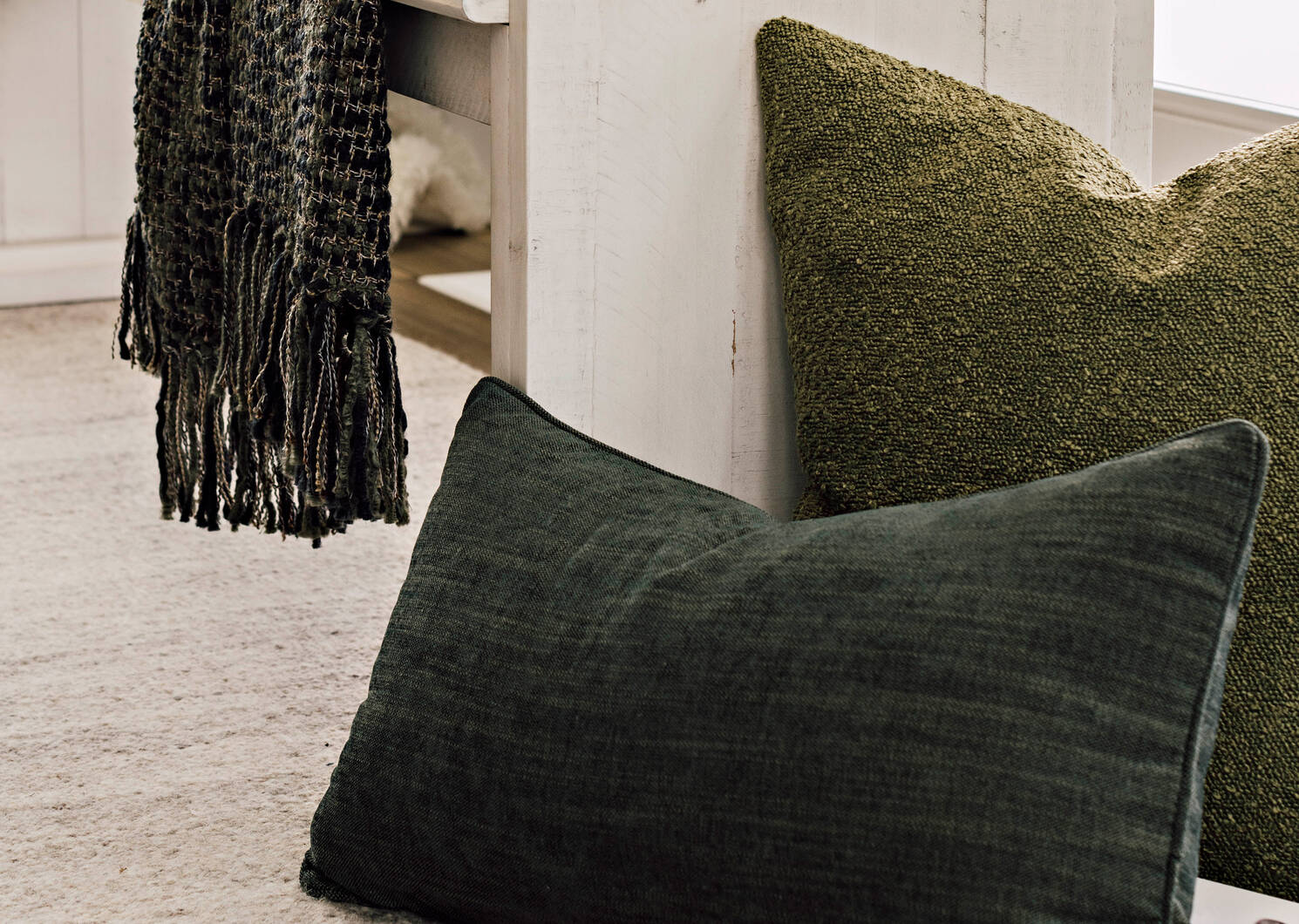 Coussin Bailey 12x22 boisé