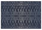 Tapis zigzag Seychelles 79x114 bleu/iv