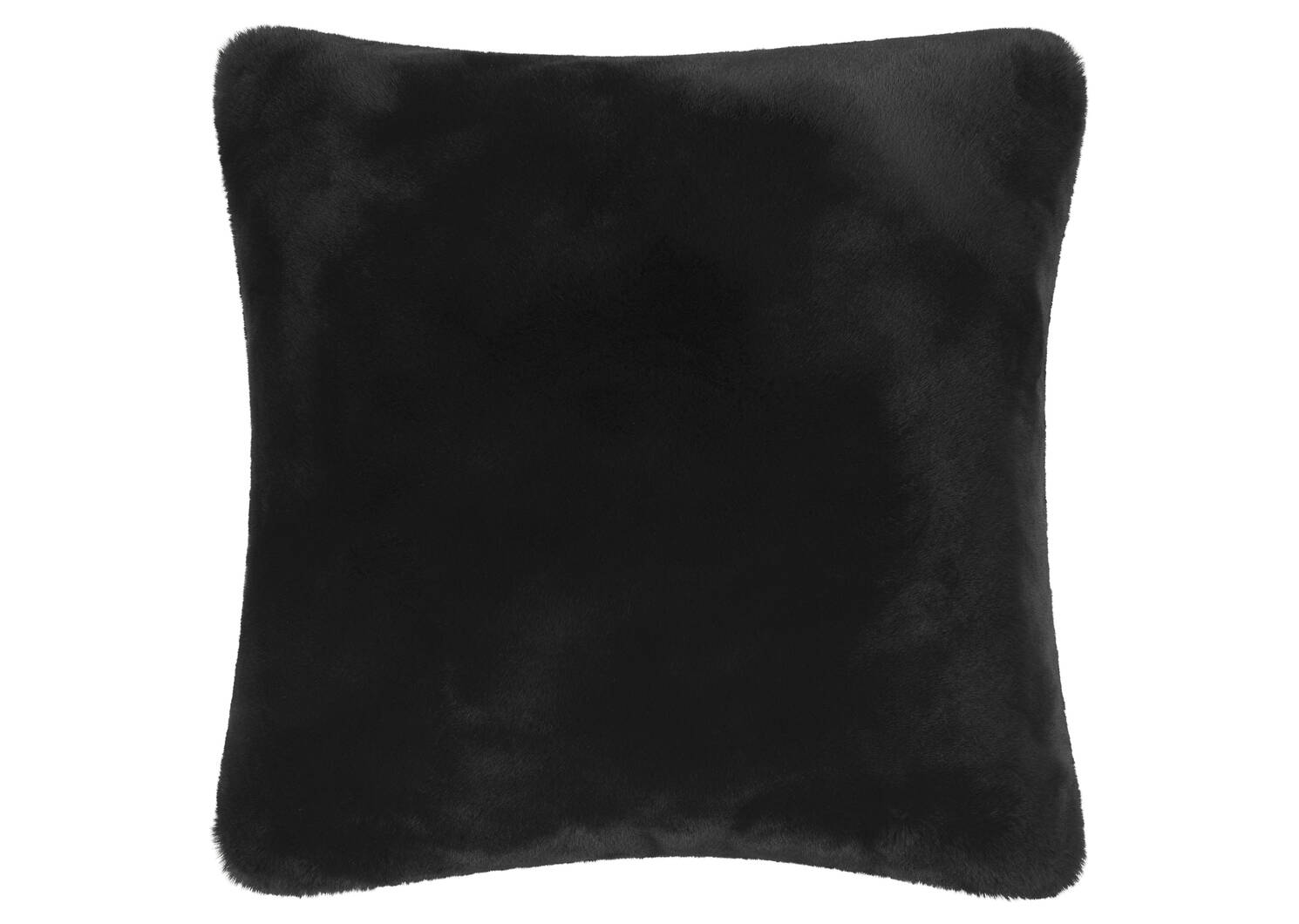 Coussin f. fourrure Cate 24x24 noir