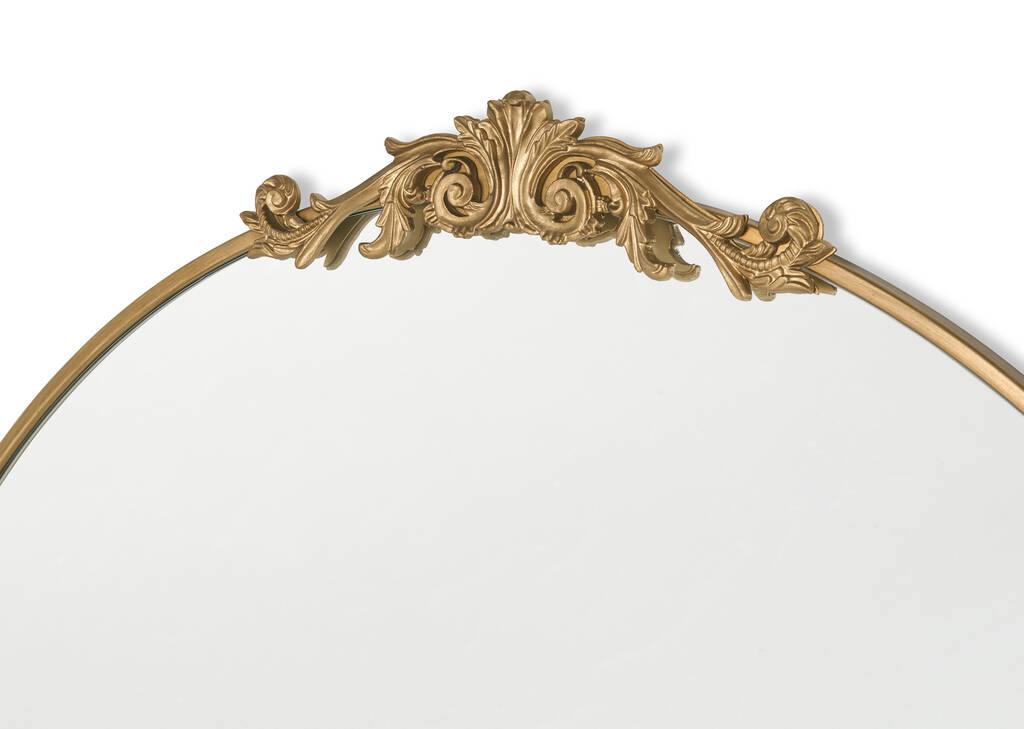 Faye Leaner Mirror Antique Brass