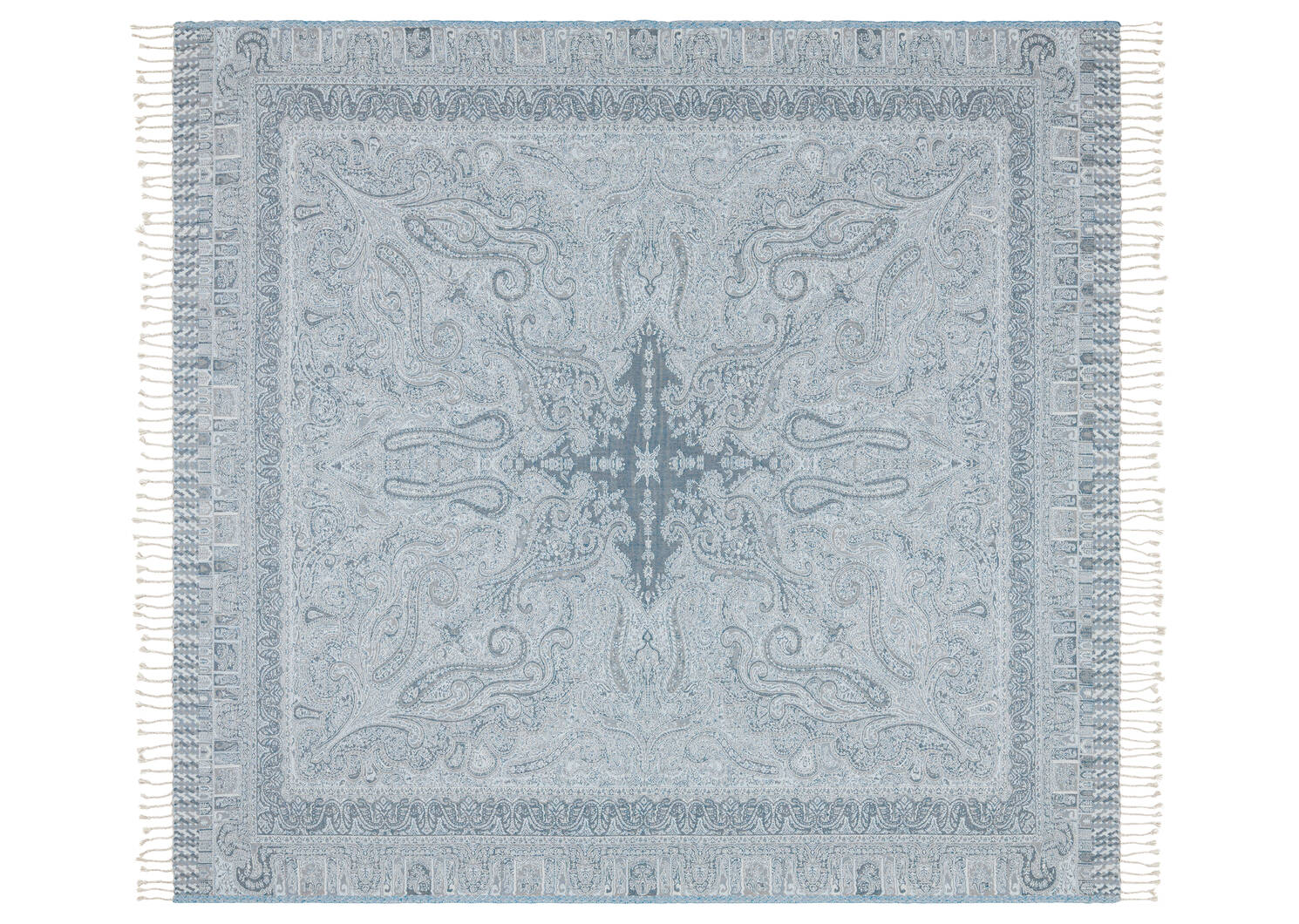 Malin Paisley Throw Blue