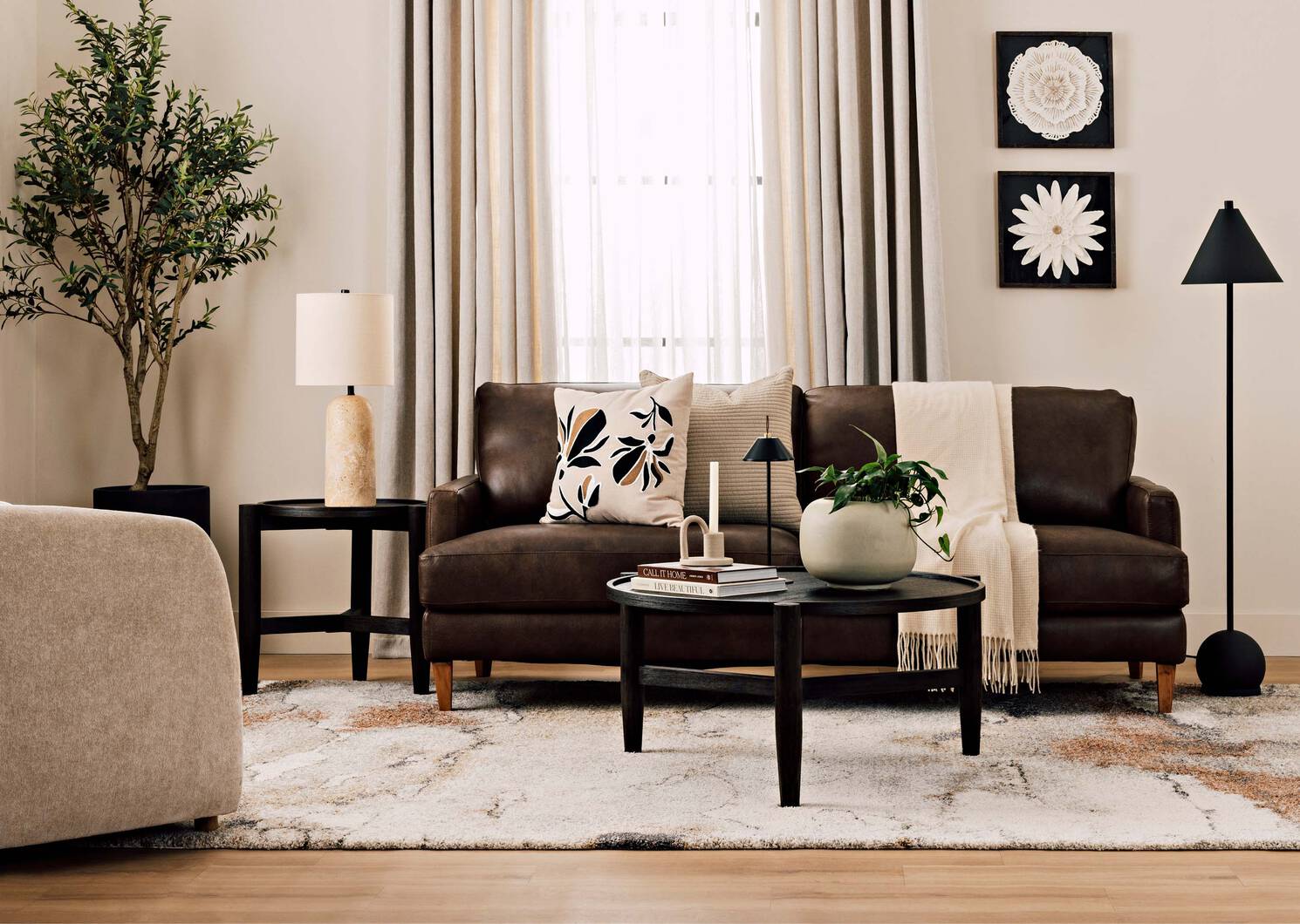 Nicolo Leather Sofa -Dutton Espresso