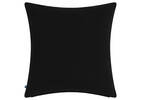 Coussin en coton Flo 20x20 noir/ivoire